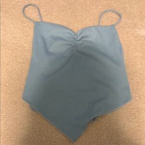 SHEIN Blue Crop Top